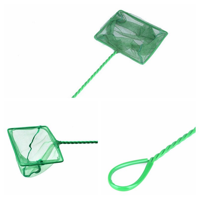Aquarium Accessories Fish Tank Fish-catching Net Network Round Square Fish-catching Net Hand Stretching Aquarium Dip Net Dredge