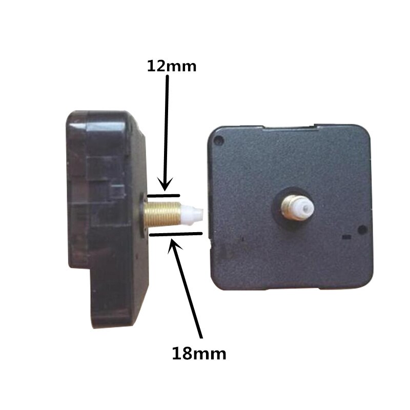 3 anni luminoso fluorescente verde orologio al quarzo meccanismo di movimento orologio da parete al quarzo sostituire le parti di riparazione kit albero 18mm