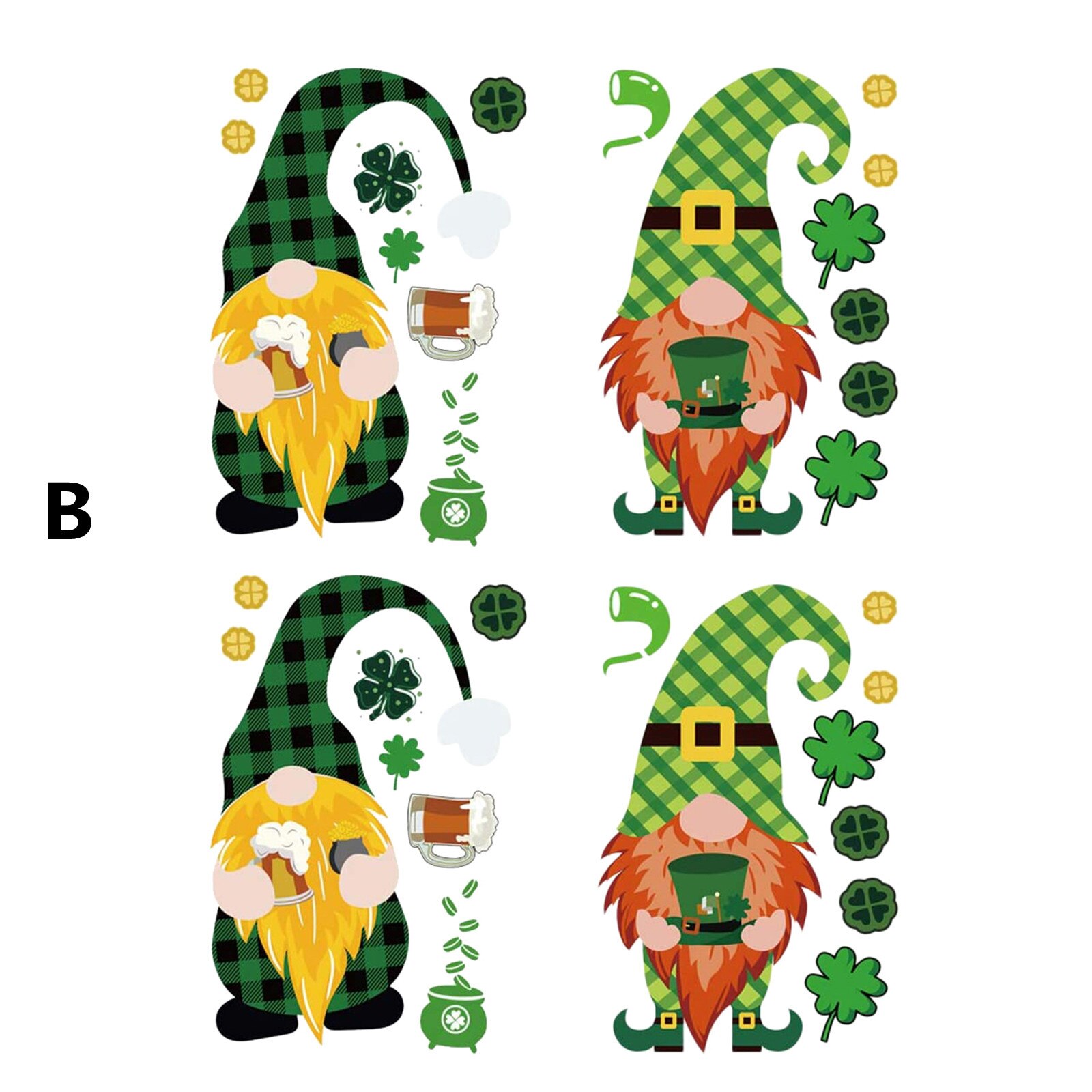 St. Patrick Dag Dwerg Diy Thermische Transfer Sticker Diy Sticker Dwerg Ijzer Warmteoverdracht Sticker Kleding Warmteoverdracht Decals: B