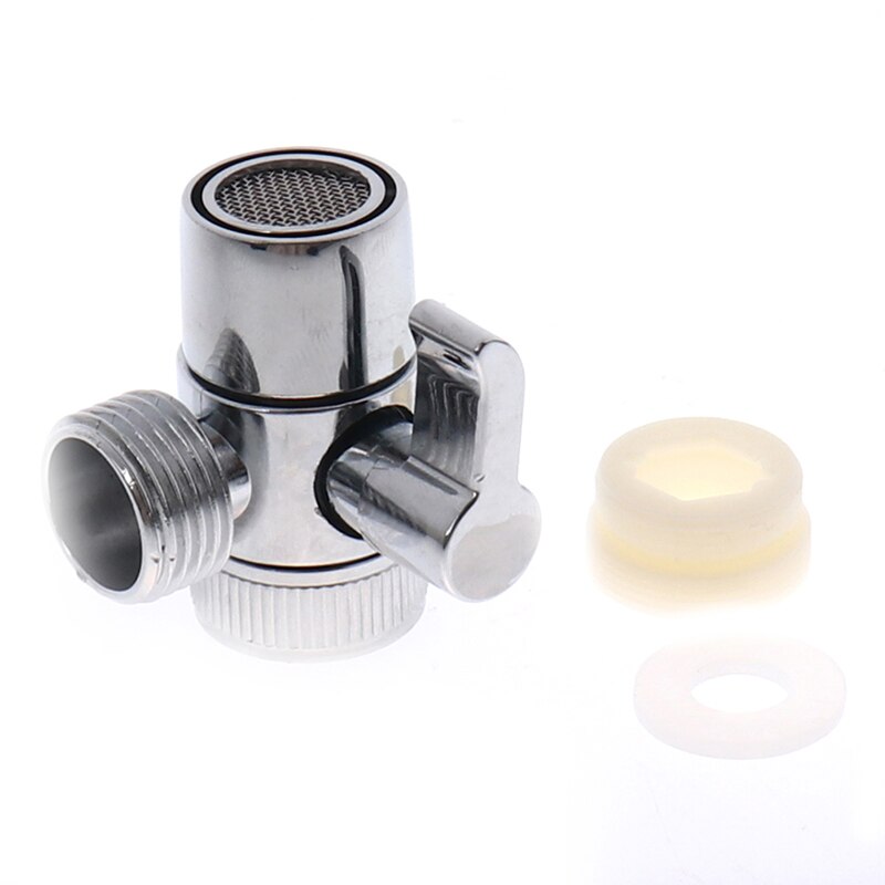 3-way Diverter Valve Faucet Connector Adapter Three Head Function Switch
