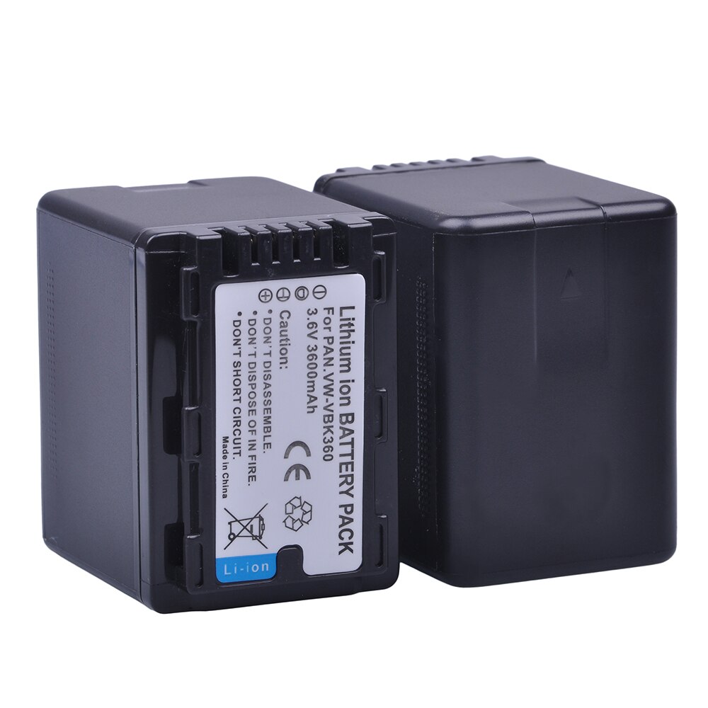 VW-VBK360 VBK360 Battery for Panasonic HC-V10, HC-V100, HC-V100M, HC-V500, HC-V500M, HC-V700, HC-V700M, HDC-HS60, HDC-HS80