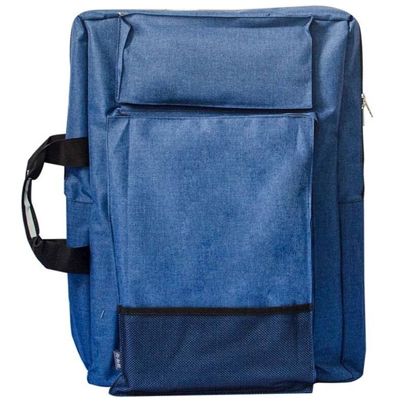type maleri bag til tegnebrett malesett reise skisse bag, kunst bag skisseverktøy lerret maleri oppbevaringspose: Blå