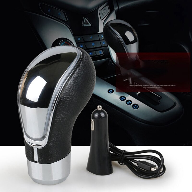 Blue LED Gear Shift Knob Gear Stick Knobs with Beautiful LED Light Press Motion Activated