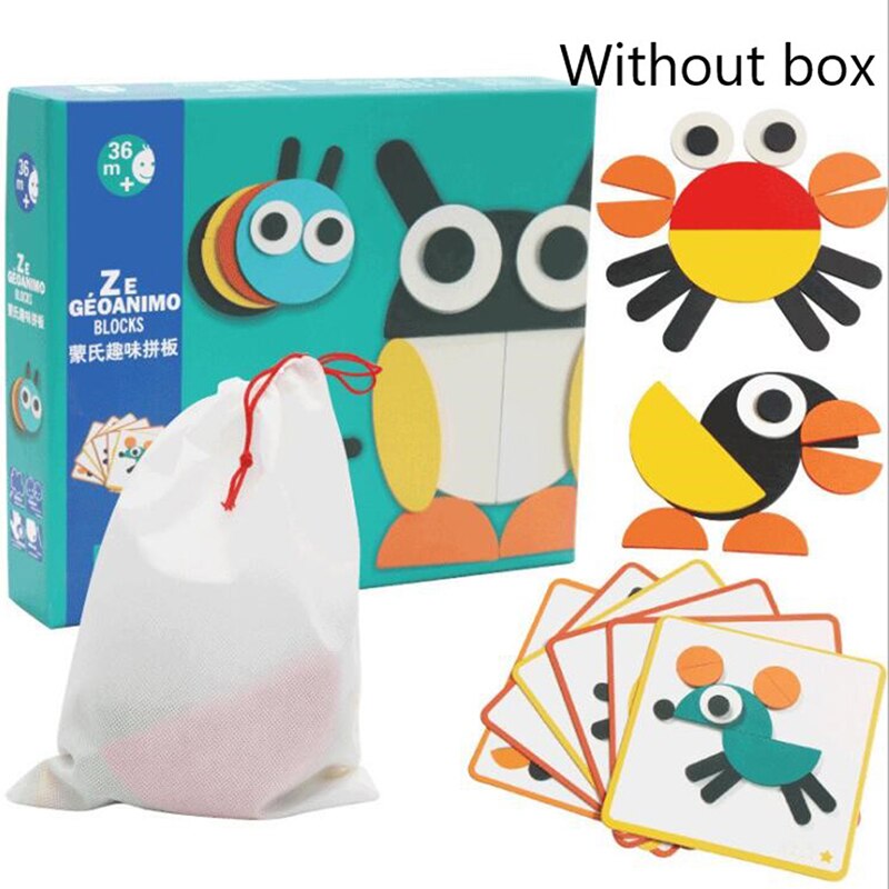 1 Set Juguetes Tangram Puzzel 3d Dieren Puzzel Kids Houten Speelgoed Voor Kinderen Spelletjes Leren En Onderwijs Speelgoed
