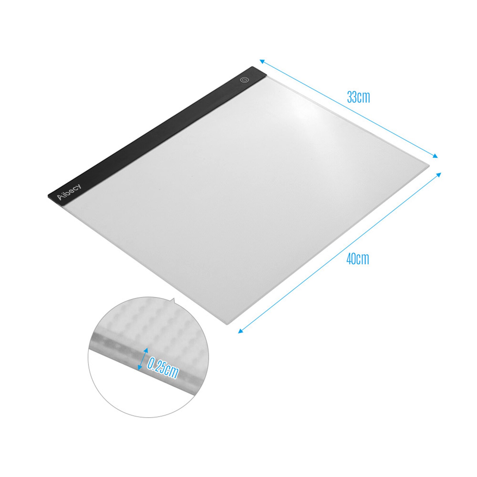 LED A3 Light Panel Graphic Tablet Light Pad Digital Tablet Copyboard 3-level Dimmable Brightness Copyboard for Tracing Drawing
