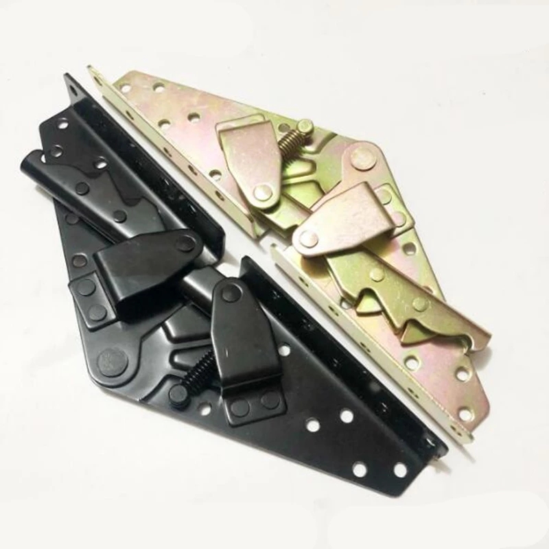 1 Conjunto = 2 uds cama plegable levantar bisagras 3-posición angular mecanismo perezoso sofá Dual-purposehinge bisagra muebles accesorios de hardware