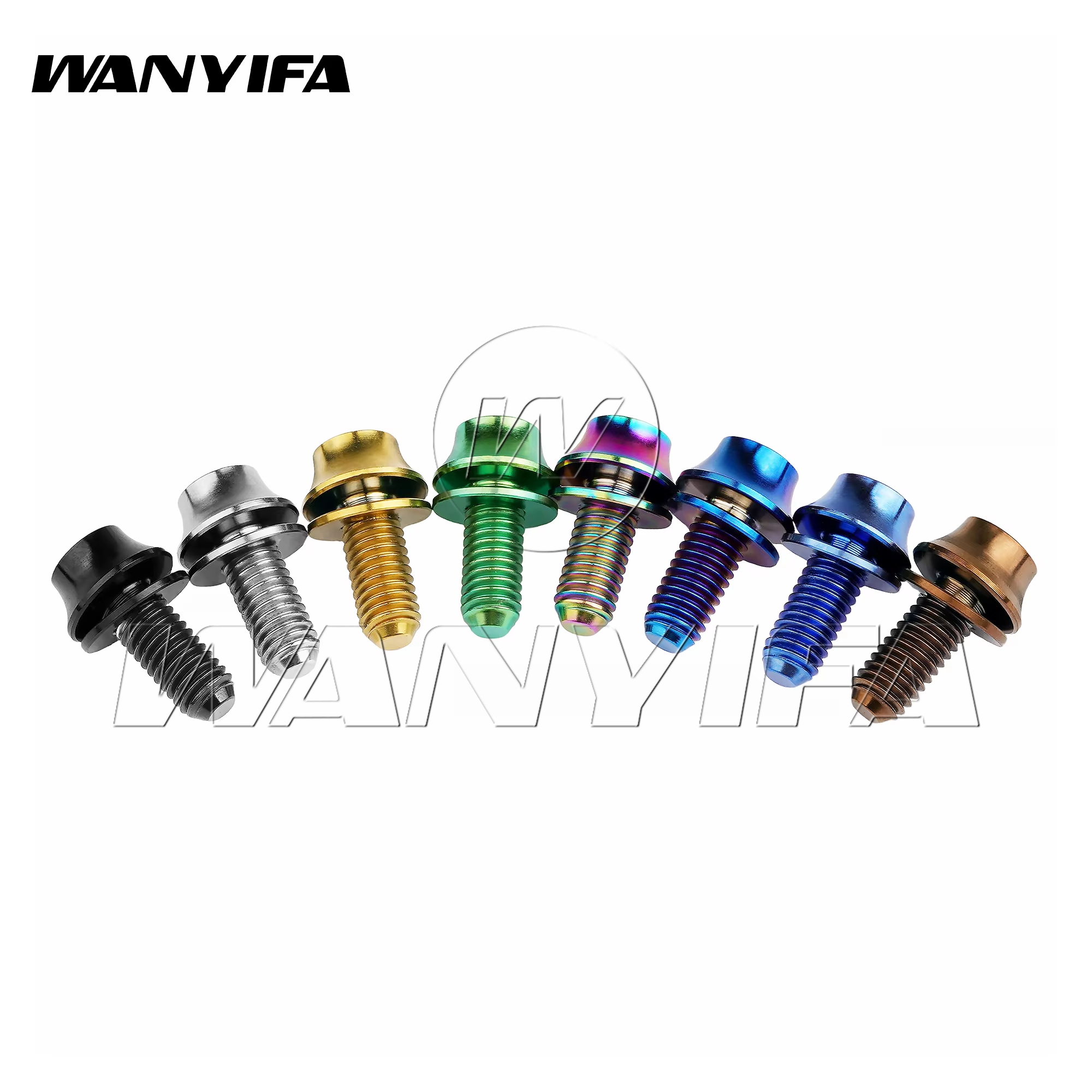Wanyifa 2 Stück Titanschrauben M5 x 12 mm Fahrrad Flaschenhalter Schrauben MTB Rennrad Wasserhalter Feste Schraube Zubehör