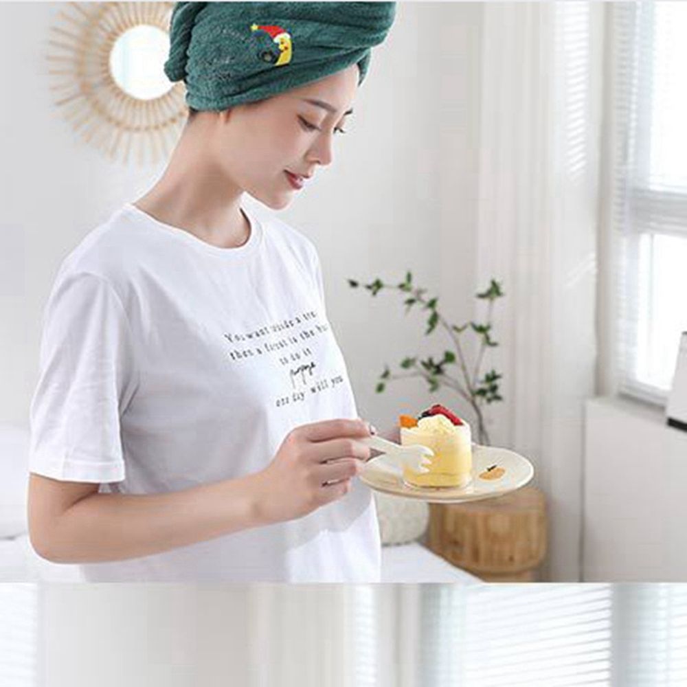 Toalla suave de microfibra para mujer y adultos, para el cabello Toalla de baño, toalla de rizo para el hogar, turbante para secar el cabello, 1 unidad