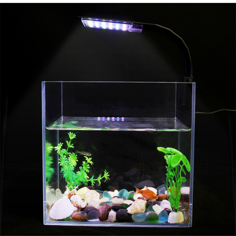 3 Modes 5W 10W Led Aqua Vis Licht Voor Aquarium Fish Tank Klem Licht Wit Blauw Rood groene Kleur Verlichting