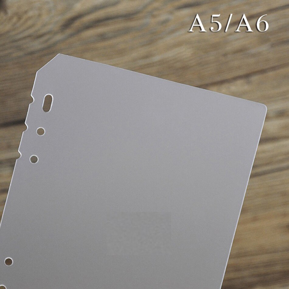 2pc spiral  a5 a6 a7 pp transparent pärm, helt enkelt spiral anteckningsbok planerare inre pärm indexavdelare padfolios, gör-det-själv-tillbehör