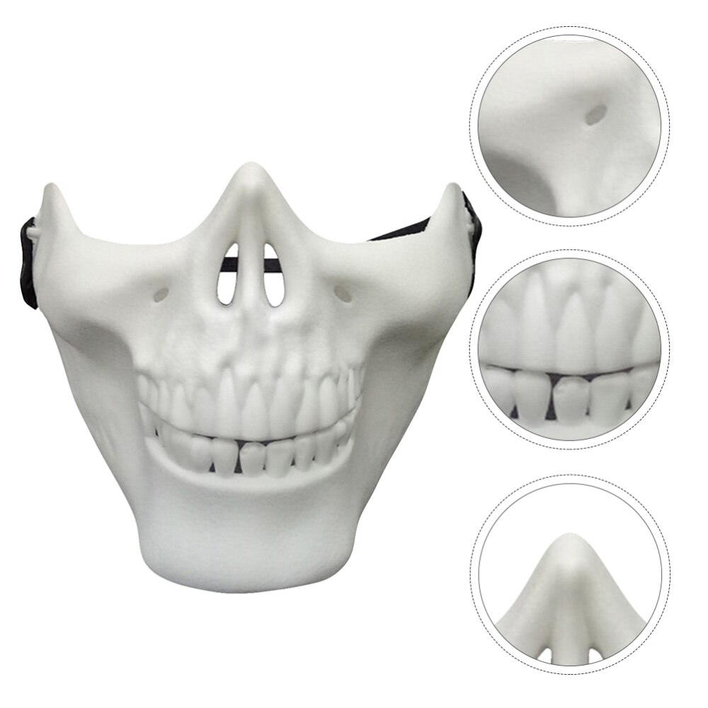 Skelet Masker Full Face Protector Mask Voor Cosplay Maskerade Partij (Wit)