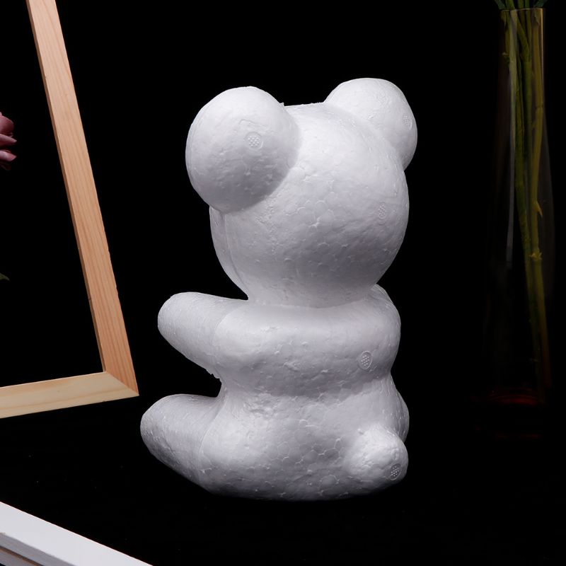 Modellering bjørn hvid polystyren skum bolde styrofoam håndværk til gør-det-selv jul bryllupsfest forsyninger dekoration