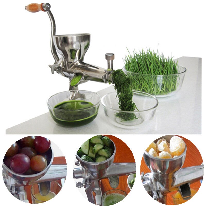 Wheatgrass juicer auger slow squeezer fruits wheat grass vegetable orange juice extractor machine