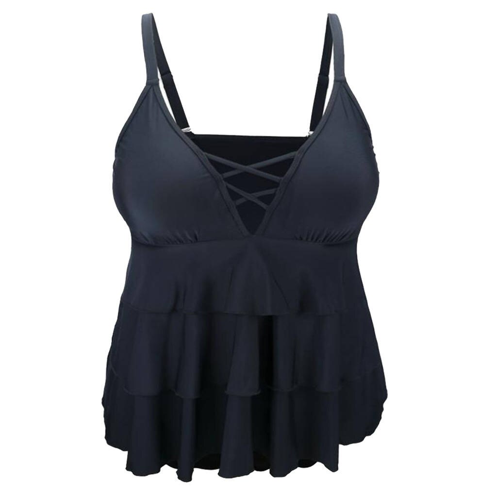 Femmes Deux Pièces Tankini Haut Bas Culotte Maillot de Bain Maillots De Bain Grande Taille