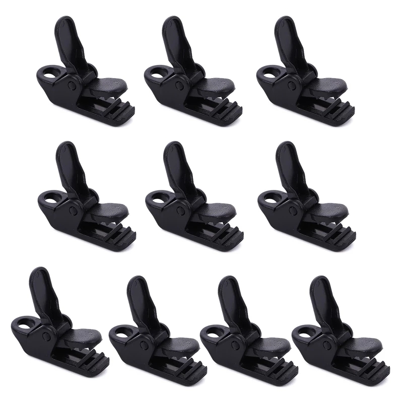 10Pcs Tent Luifel Luifel Alligator Clip Snap Canvas Anker Grijper Caravan Kaak Grip Val Draai Outdoor Camp Hike tool