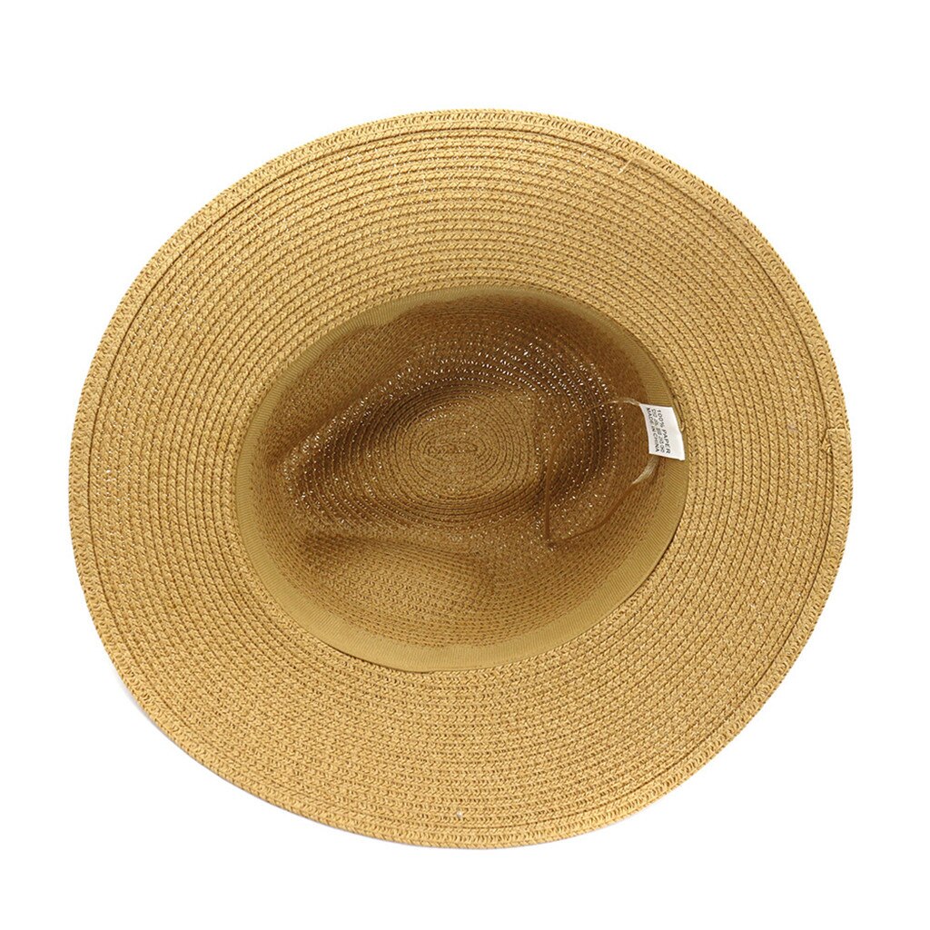 Chapeau large Vintage pour hommes et femmes, avec boucle de ceinture, chapeaux d'extérieur réglables, chapeau de paille respirant et léger pour femmes,