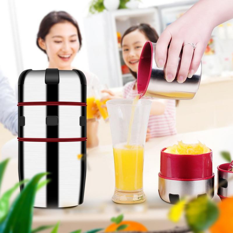 Powerful Stainless Steel Orange Juicer Portable Manual Lid Rotation Citrus Juicer Lemon Orange Tangerine Juice Squeezer