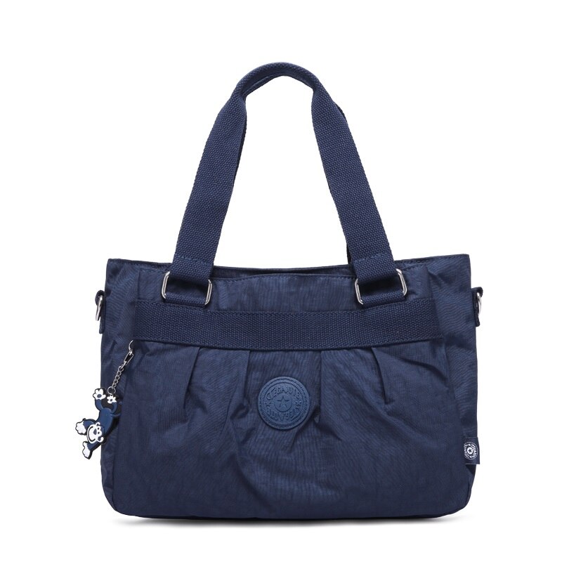 Tegaote bolsa de ombro das mulheres para senhoras designer de náilon messenger bags feminino crossbody saco de compras à prova dwaterproof água bolsa tote: Azul profundo