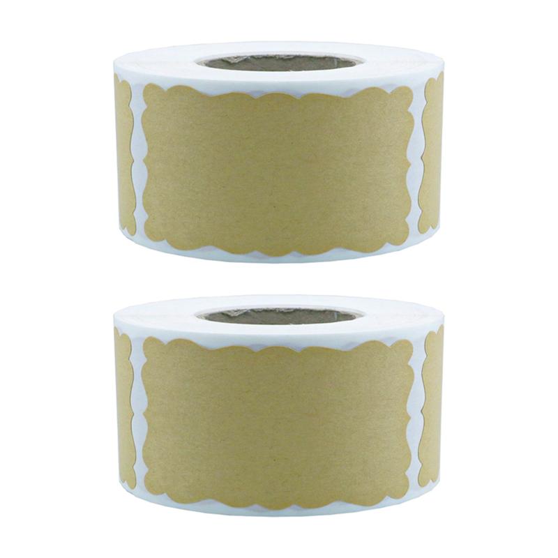2 Rolls Stickers Unique Practical Sealing Decal Label Sticker for Decor
