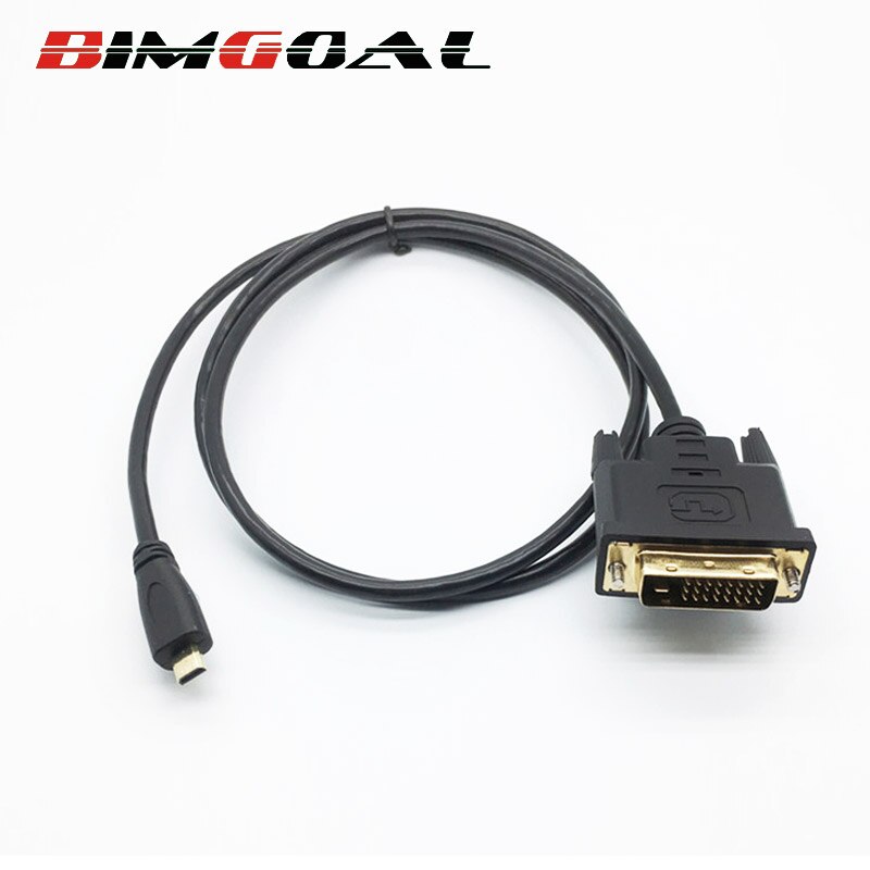 High Speed Micro HDMI to DVI cable DVI-D 24+1 Cable male to male hdmi to dvi cable for