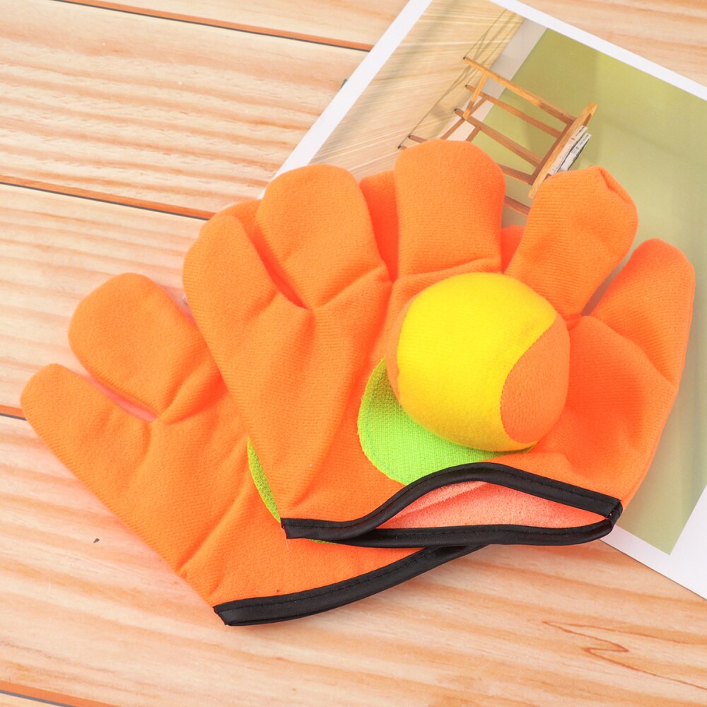 1PC draussen Sport Spielzeug freundlicher Haken und Schleife Ball Plüsch Fangen Handschuh einstellen für freundlicher (Größe L Handschuh)