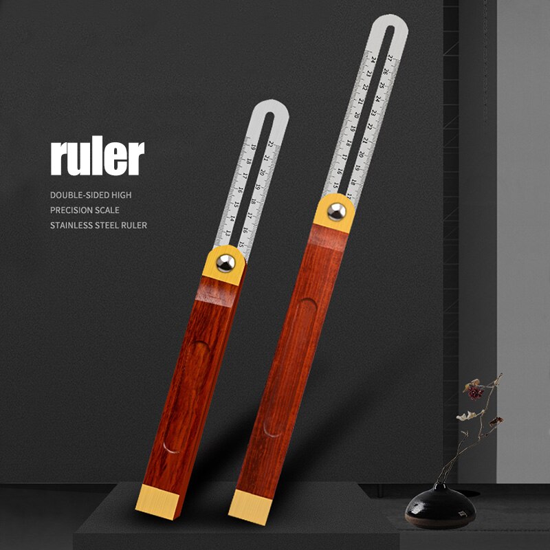 Newly Handle Stainless Steel Multi Angle Ruler Adjustable Sliding Bevel Carpentry Angle Finder Tool XSD88