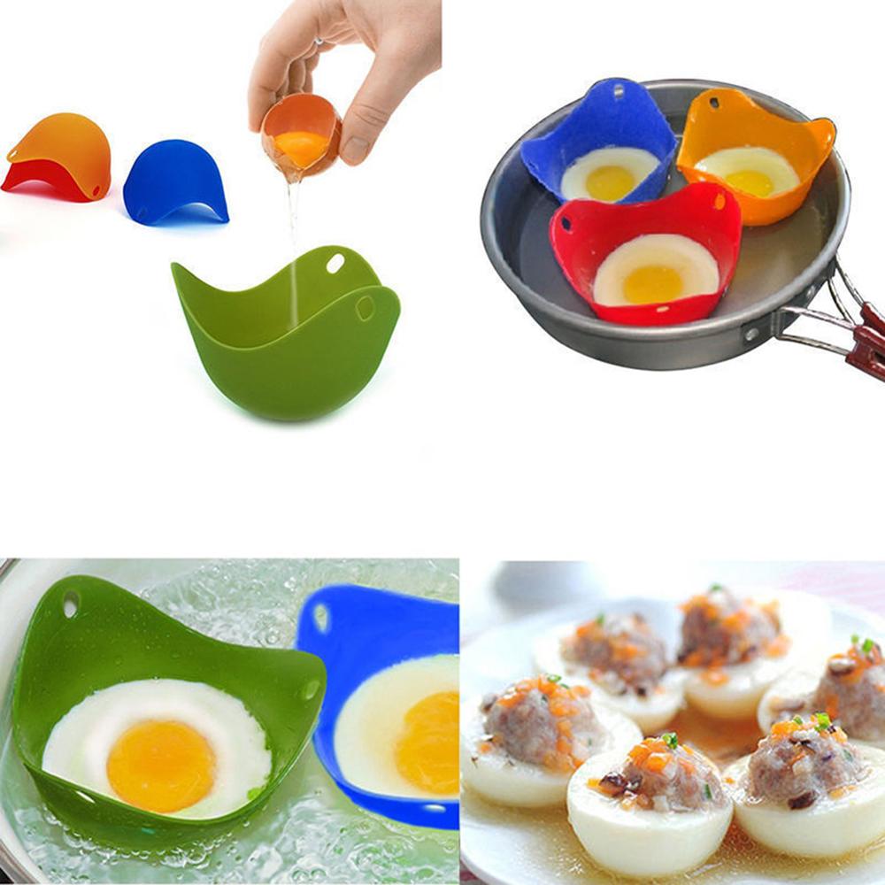 Silicone Egg Poacher Egg Tools Poaching Pods Pan Poached Cups Mold Kitchen Cookare Egg Tool Cooker
