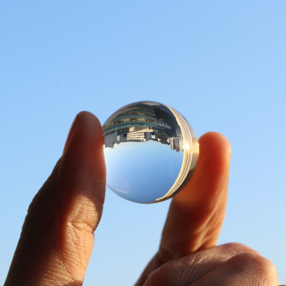 6 størrelser gennemsigtige glas krystalkugler healing sfære fotografering foto rekvisitter dekorative kugler 30mm-80mm: 30mm