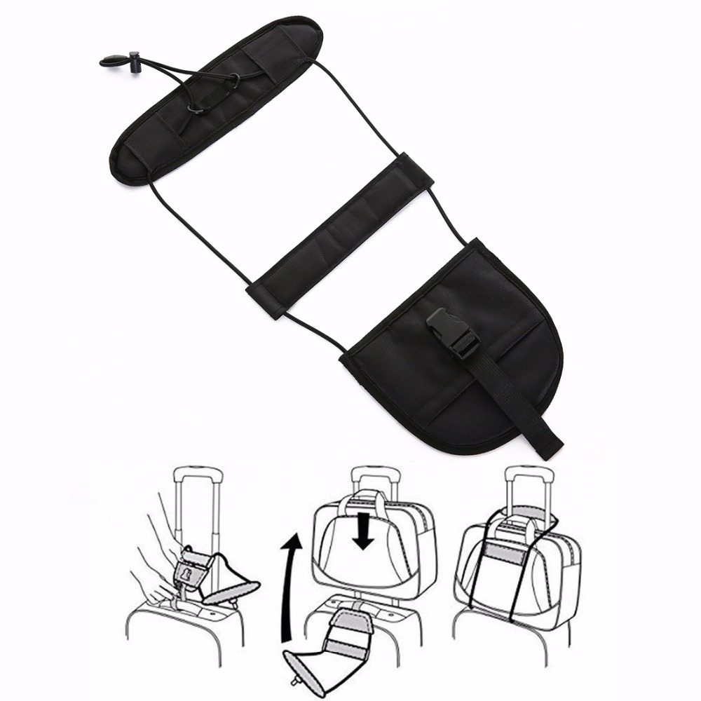 QIAQU Elastic Telescopic Luggage Strap Travel Bag Parts Suitcase Fixed Belt Trolley Adjustable Security Accessories Supplies