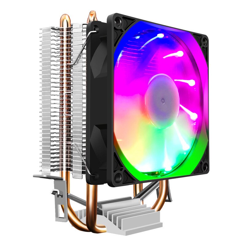 CPU Cooler Cooling Fan 3PIN 4Pin Ventilador Silent for Intel 775 1150 1151 1155 1200 1366 X79 X99 AM3 AM4 Radiator: Blue