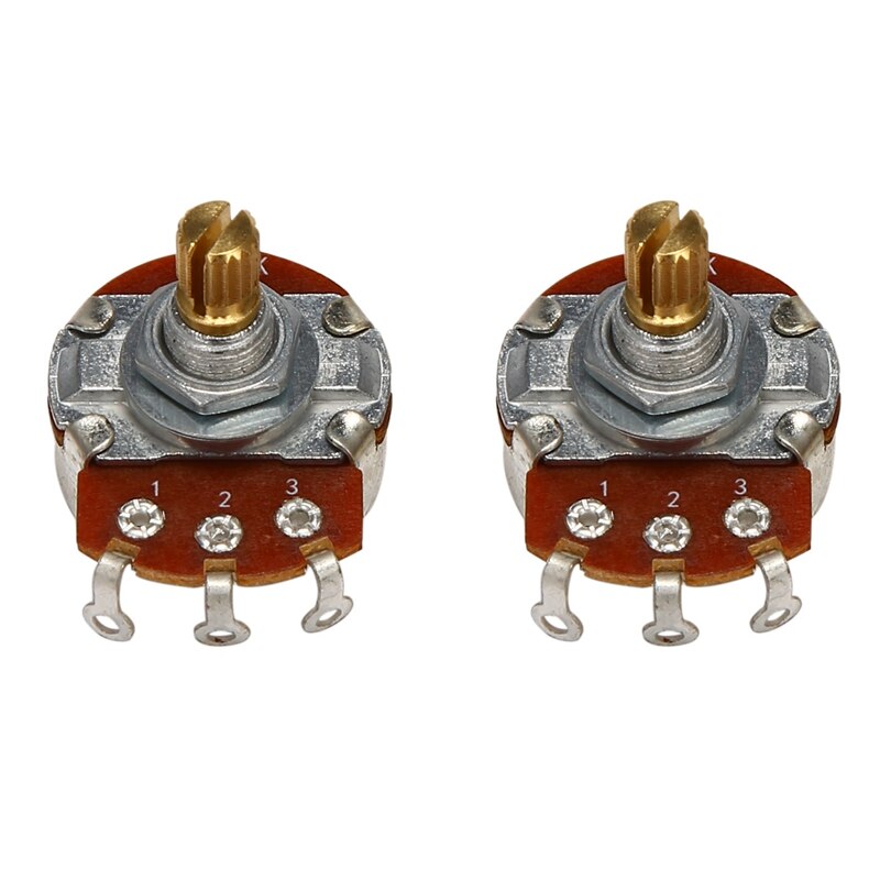 HOMELAND 2Pcs Guitar Pots B250K Big Potentiometer Electric Guitar Bass Volume 15Mm Parts