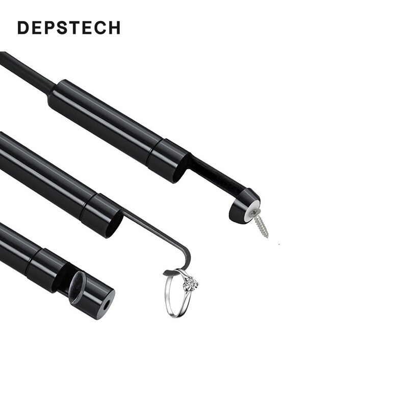 DEPSTECH Hook Magnet Side View Mirror Accessories Set Including 30 45 60 Degree Mirror for 8.5mm Wireless Endoscope Camera Black
