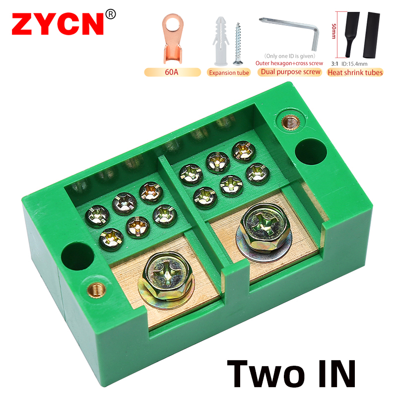 Unipolar Splitter Junction Box Retardant Metering Cabinet Wire Terminal Block Flame Retar Electrical Accessories Copper