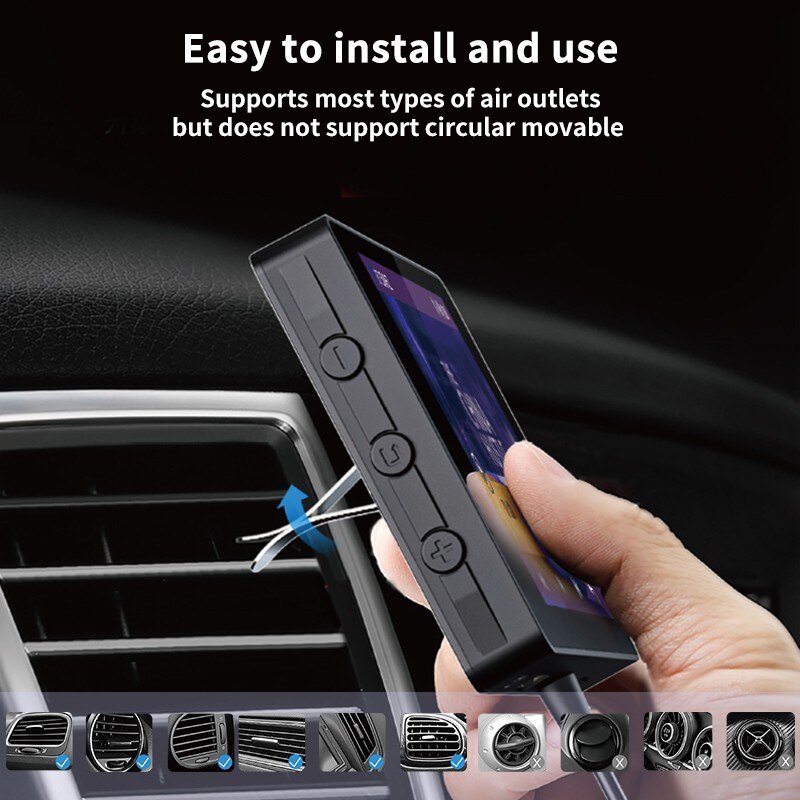 4.3 inch Car FM transmitter MP5 HD Video Player Multimedia Player Bluetooth 5.0 FM Radio with Remote Control Supports FM/USB/AUX