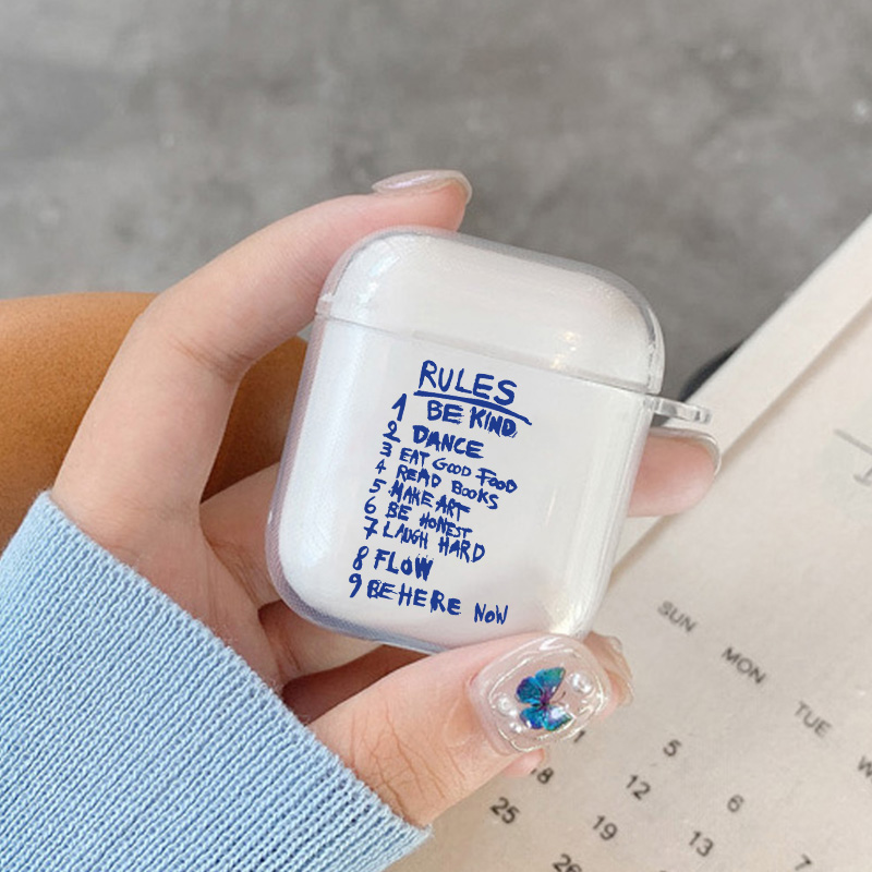 Étui pour écouteurs Apple Airpods 4 3 2 1, coloré, maximaliste, plus Amor Por Favor, lettre rose, couverture souple et transparente pour Airpod Pro 2nd: M / Gris clair