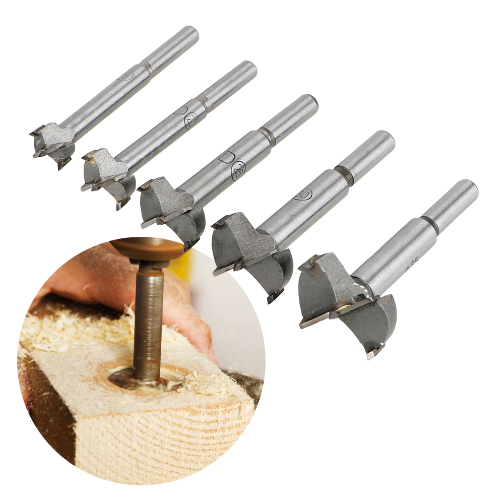 Drilling Pilot Holes Drill Bit Wood Drilling 15/20/25/30/35MM Hinge Boring Woodworking Hole Saw Cutter Woodworking Hole Opener