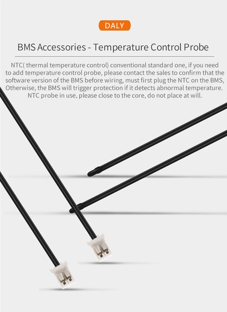NTC Thermistors NTC Temperature Sensors For Daly Smart BMS Temperature Control Probe Daly BMS Accessaries