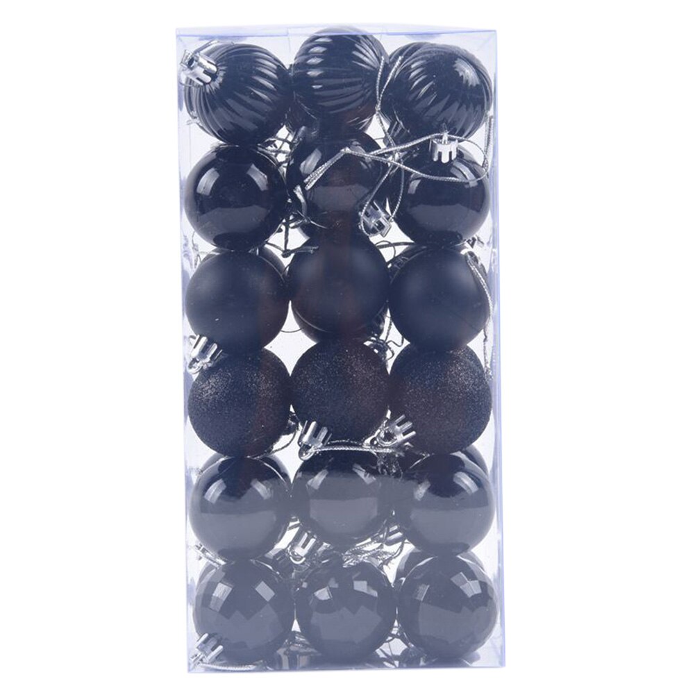Décoration de noël pour la maison, lot de 4cm 36 décoratives lumineuses, pendentif pour arbre, coffret de boules pour noël