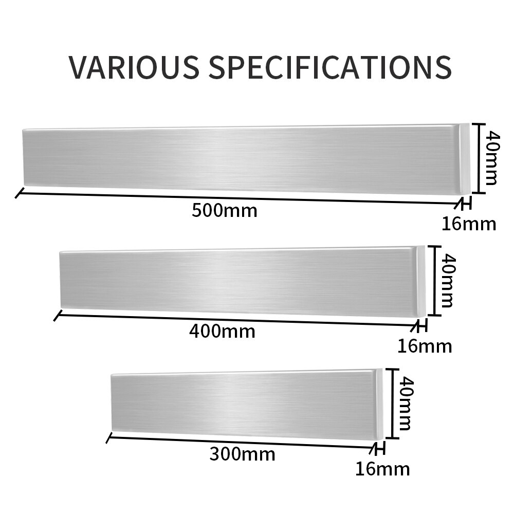 Neodymium magnet strong kitchen Stainless Steel Magnetic Knife Holder Knife Strip Space Saving Knife Tool Holder