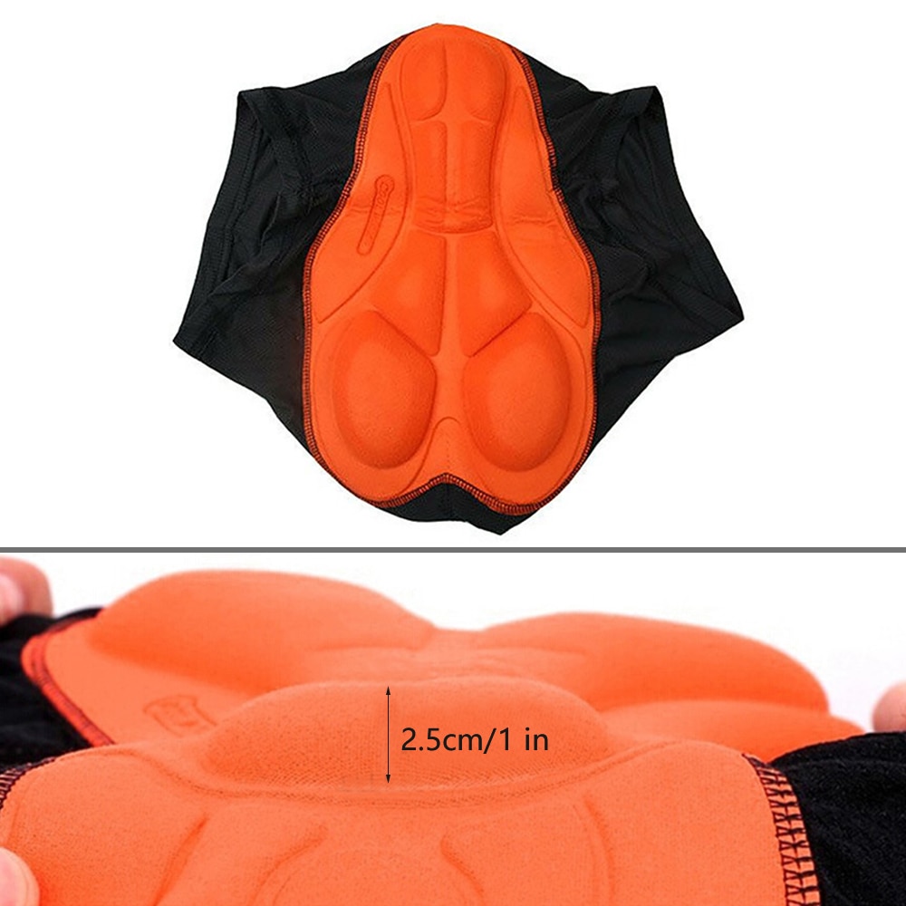 Ropa interior para ciclismo, pantalones cortos acolchados 5D con esponja a prueba de golpes para ciclismo de montaña o de carretera