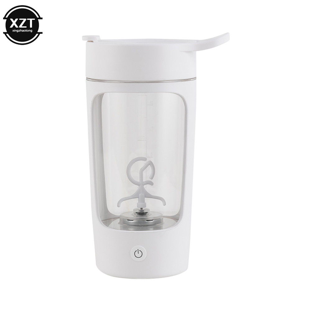 Botella coctelera de proteínas eléctrica USB de 650ml, taza de licuadora recargable portátil, tazas mezcladas multiusos de 650ml para entrenamiento físico