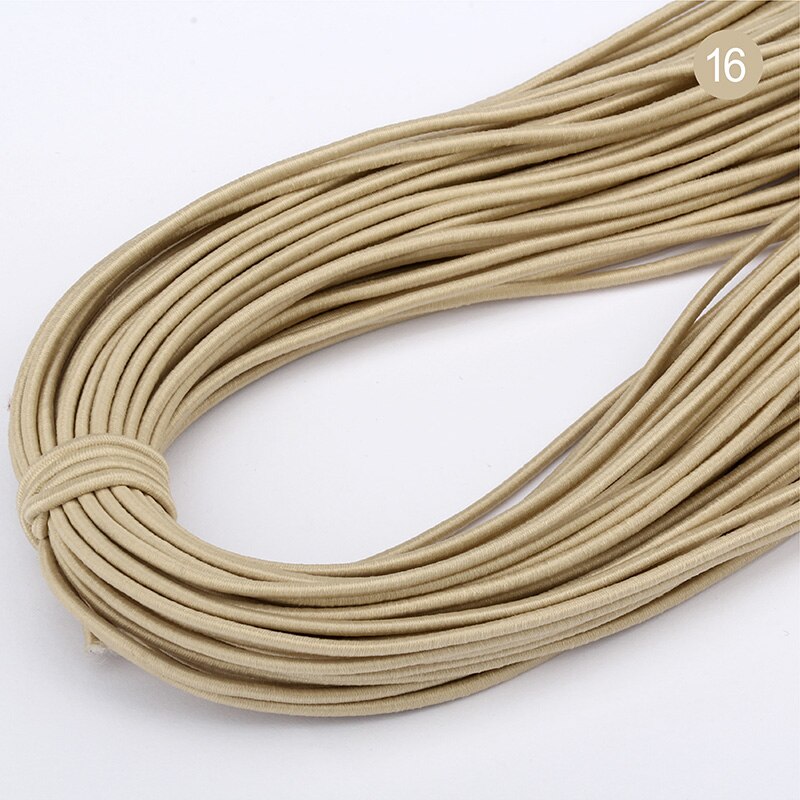 5M 2mm Eco-Friendly Round Rubber Elastic Cord Stretch Elastic Bands Rope Jewelry Bracelets Making Garment Tag DIY Craft: 11