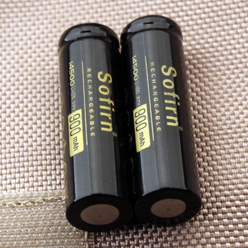 Sofirn 2 stuks 14500 900 mah Li-Ion Oplaadbare Batterij Batterijen Baterias Bateria Voor LED Zaklamp