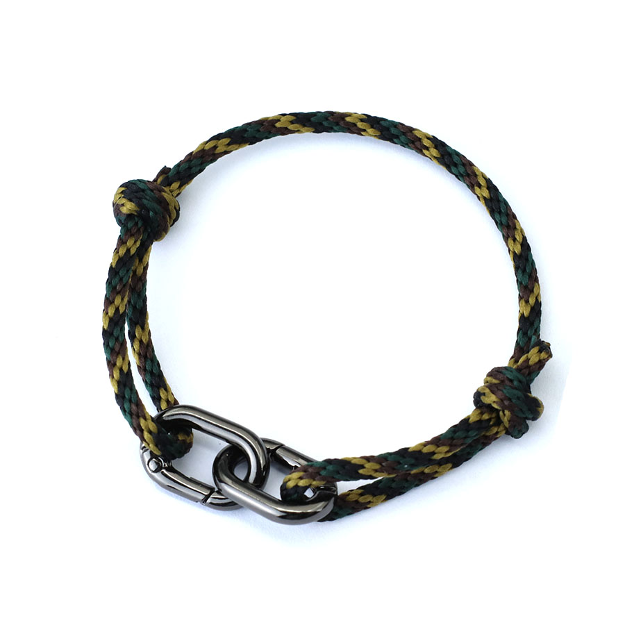 Kreatives Seilarmband für Männer, handgefertigt, verschiebbar, verstellbar, nautisches Armbinde, doppelter Karabinerhaken, böhmisches Armbinde, Homme-Zubehör