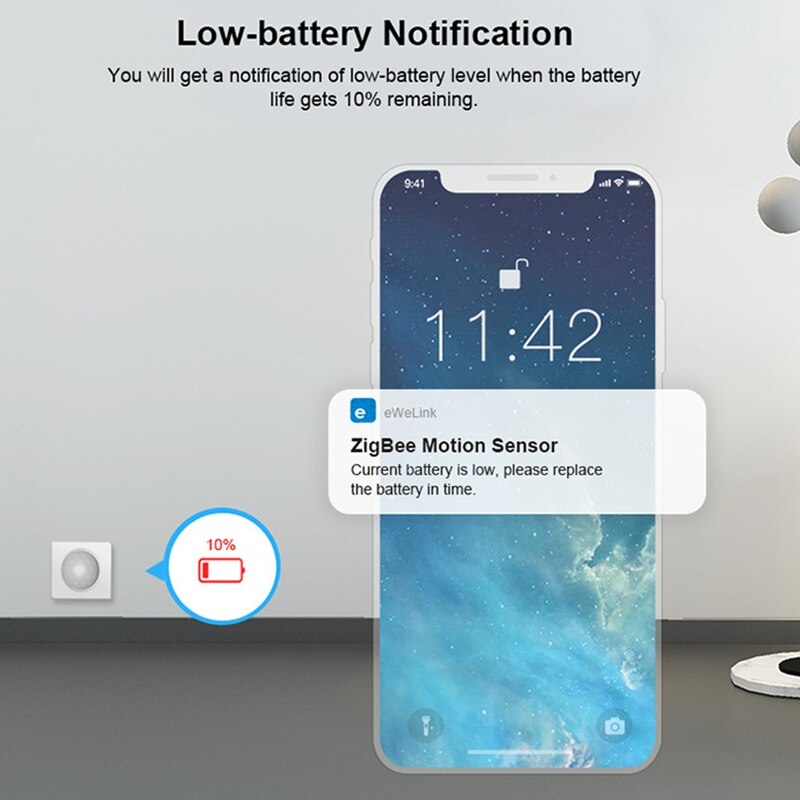 Sonoff snzb -03 menselijke infraroodsensor bewegingssensor smart home detect alarmen voor android ios
