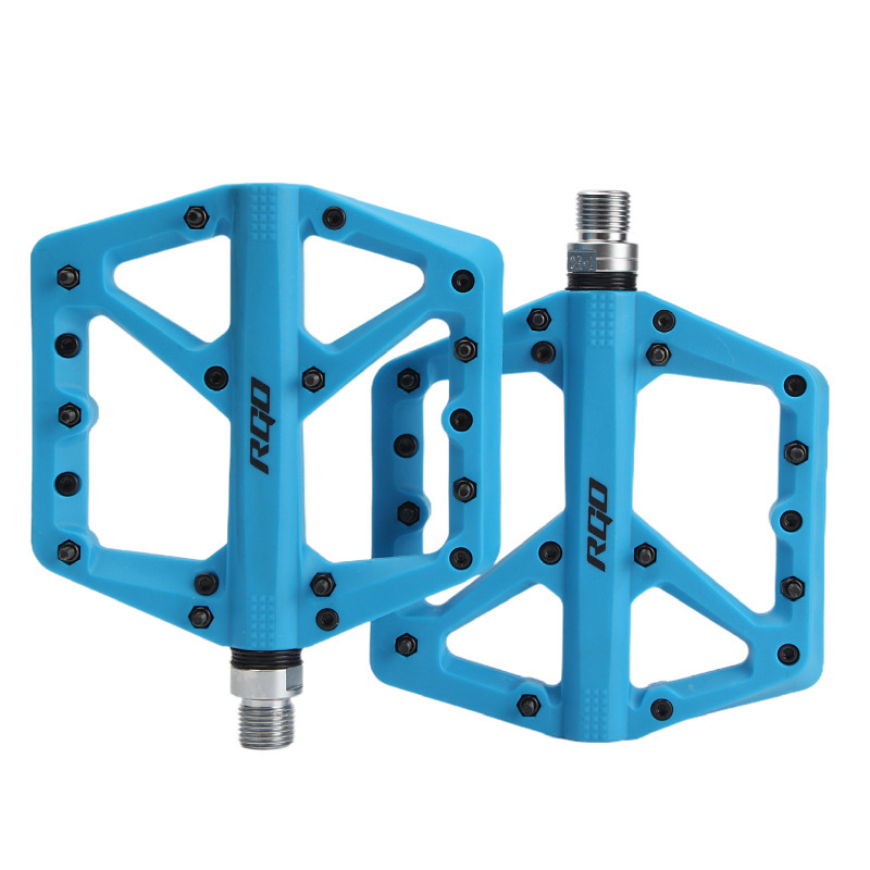 Mountainbike Nylon Pedal Perrin Lager Große Breite Oberfläche Rutschfeste Off-road Pedal Schneebesen Pedal: Blau