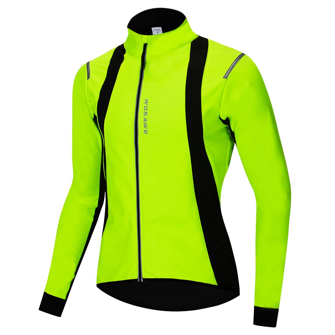 Winter reflecterende motorjas heren thermische fleece winddicht waterdichte lange mouwen jas kleding motorcross jassen: Bc232- groene / M