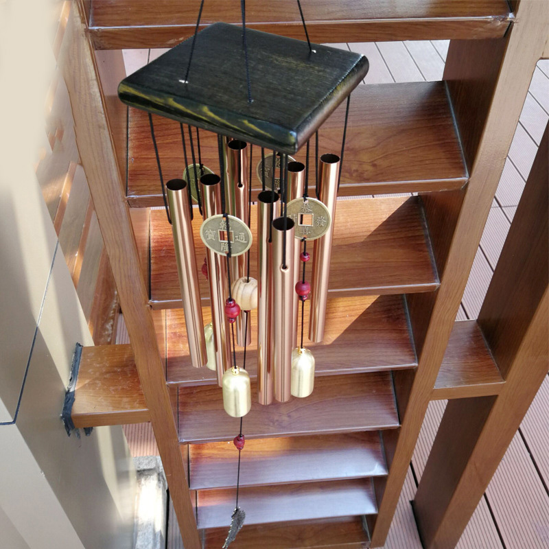 Campanas de viento grandes, tubos de Metal, campana para iglesia, patio al aire libre, jardín, decoración del hogar, símbolo de buena suerte, carillón de viento colgante