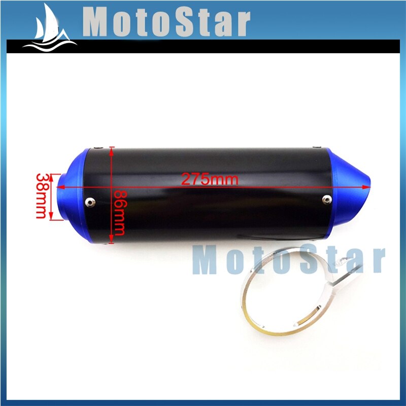 38mm Uitlaat Voor 50cc 110cc 125cc 150cc 160cc Atomik TTR SSR XR CRF KLX Thumpstar Pit Dirt Bike motorfiets