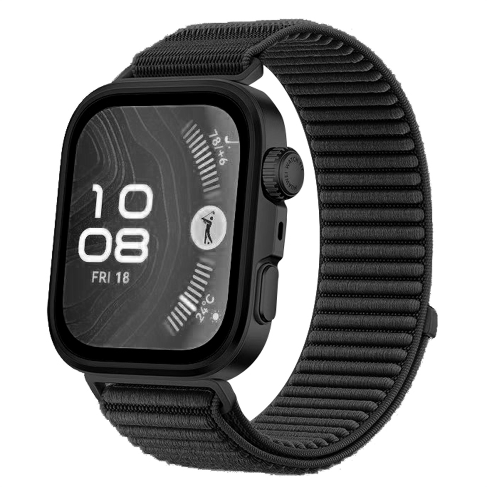 Officiel nylonrem til huawei watch fit 4 3 flettet behagelig åndbar rem til huawei watch fit 4/4 pro tilbehør: Sort grå / 16mm